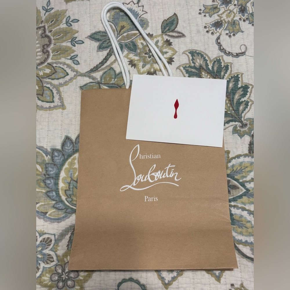Christian Louboutin Brown Shopping Bag with Envelope - Picture 2 of 9